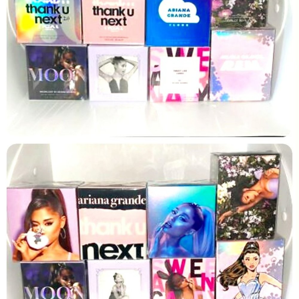 Ariana Grande sprays NWT